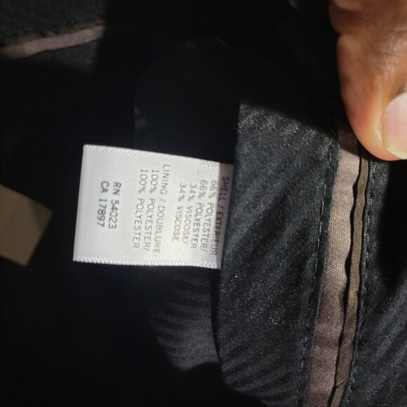 Banana Republic Pants Mens 35x32 Tag 34x32 Brown Pinstripe Poly Blend Tags - Picture 9 of 9